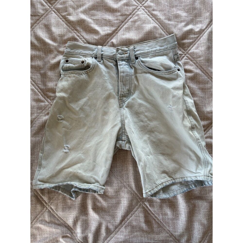 Zara: Distressed Light Wash Denim Shorts Men's Size 30